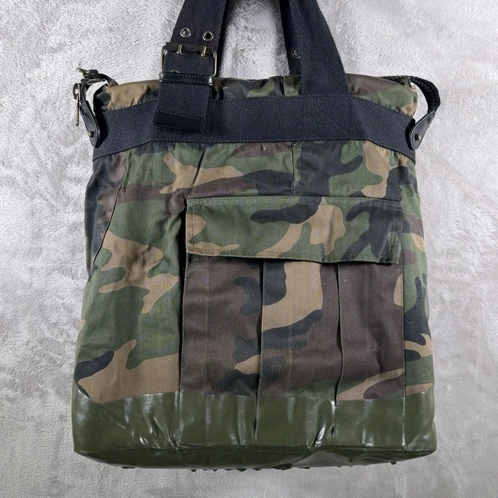 Vintage Dolce & Gabbana F/W 2004 Runway Camo Tote Bag Archive Military Rare